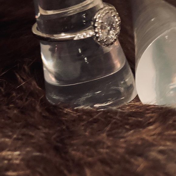 Twp Clear Gemstone Rings - Picture 3 of 14